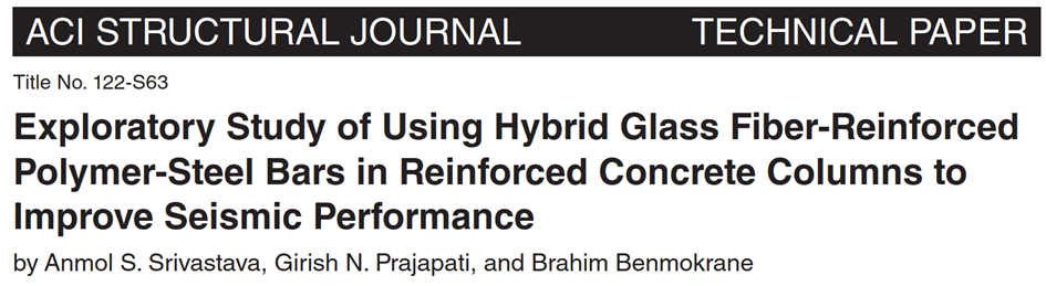 Exploratory Study of Incorporating GFRP Rebars to Improve Seismic Performance of Concrete Columns — figure 1